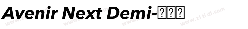 Avenir Next Demi字体转换